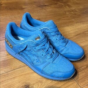 ASICS Gel Lyte 3 lll OG Azure Blue Okayama Denim Sneakers Size 11.5